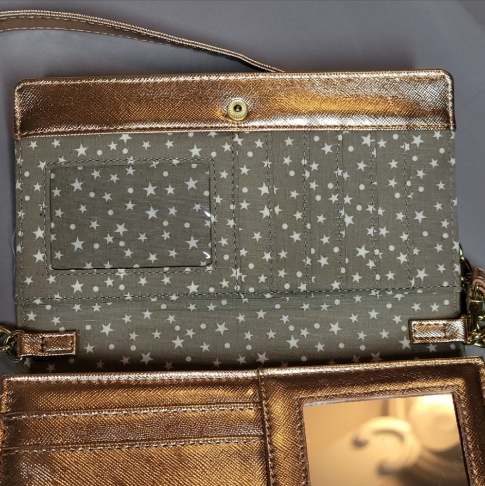 Betsey Johnson Rose Gold Star Crossbody Handbag - Picture 5 of 12